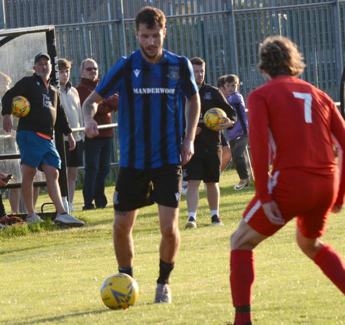 Leon Luby scored and looked lively for Hakin United who beat Merlins Bridge